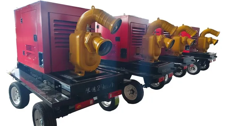8inch Self Priming Sewage Pump With Silent Trailer