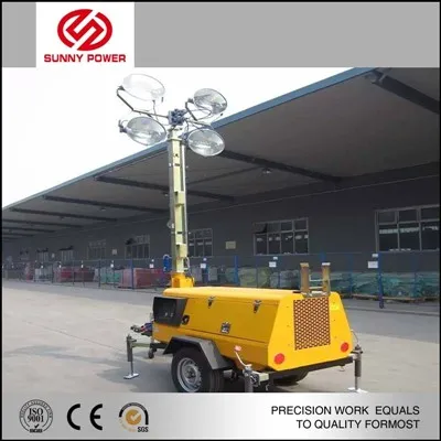 라이트 타워 디젤 발전기 세트